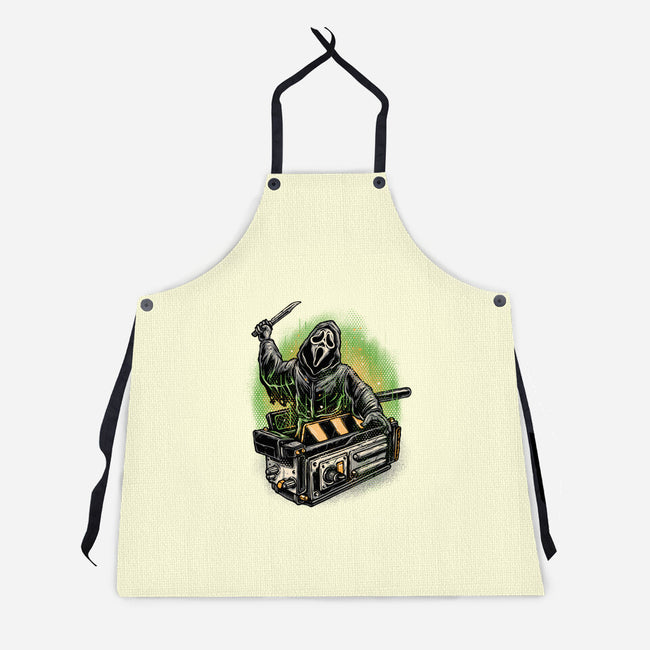 The Ghost Trap-Unisex-Kitchen-Apron-glitchygorilla