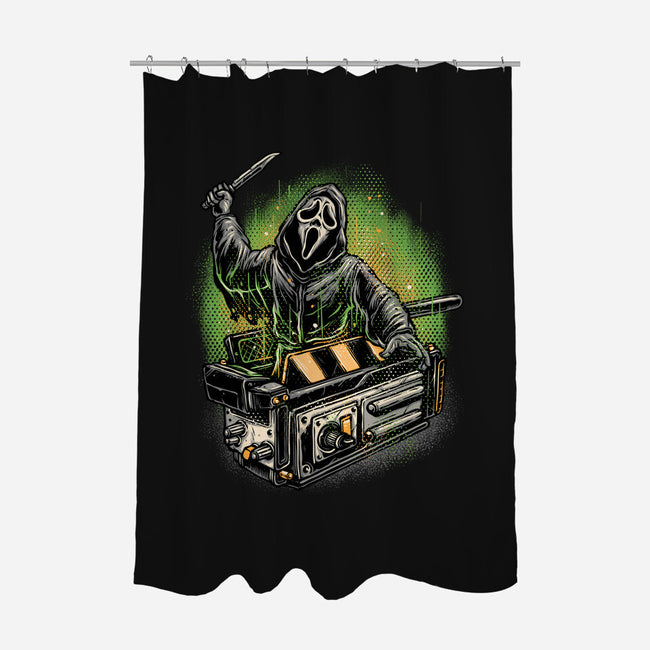The Ghost Trap-None-Polyester-Shower Curtain-glitchygorilla