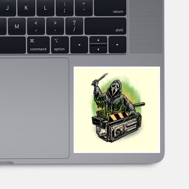 The Ghost Trap-None-Glossy-Sticker-glitchygorilla