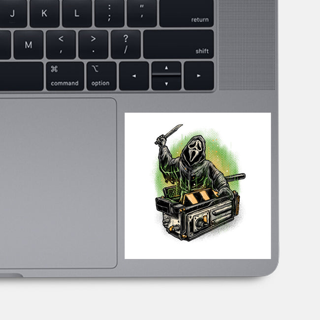 The Ghost Trap-None-Glossy-Sticker-glitchygorilla