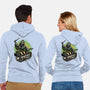 The Ghost Trap-Unisex-Zip-Up-Sweatshirt-glitchygorilla