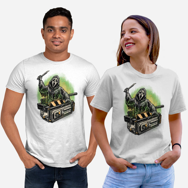 The Ghost Trap-Unisex-Basic-Tee-glitchygorilla