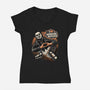 I Love Horror Movies-Womens-V-Neck-Tee-glitchygorilla