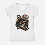 I Love Horror Movies-Womens-V-Neck-Tee-glitchygorilla
