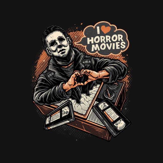 I Love Horror Movies-Mens-Premium-Tee-glitchygorilla