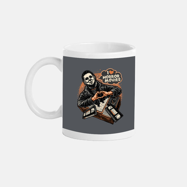 I Love Horror Movies-None-Mug-Drinkware-glitchygorilla