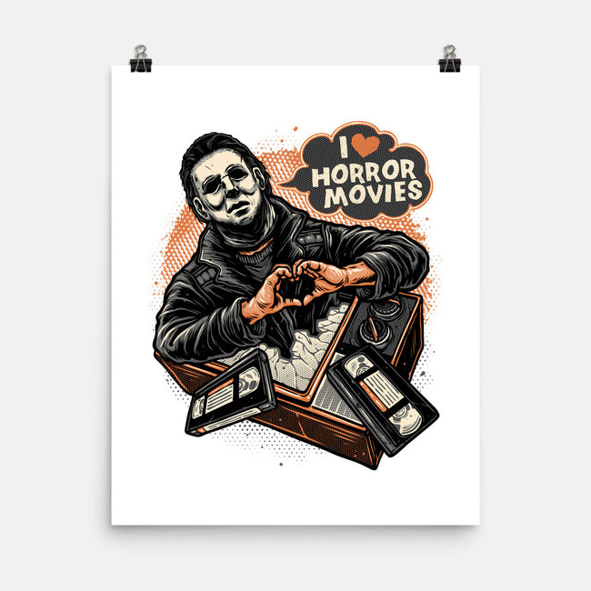 I Love Horror Movies-None-Matte-Poster-glitchygorilla