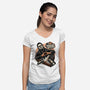 I Love Horror Movies-Womens-V-Neck-Tee-glitchygorilla