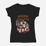 Horror Nuggets-Womens-V-Neck-Tee-dandingeroz