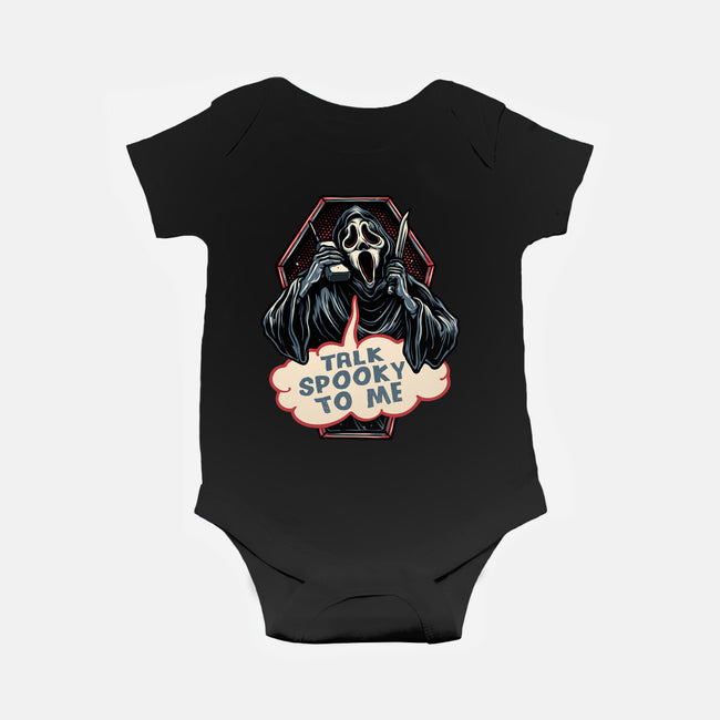 Talk Spooky To Me-Baby-Basic-Onesie-glitchygorilla