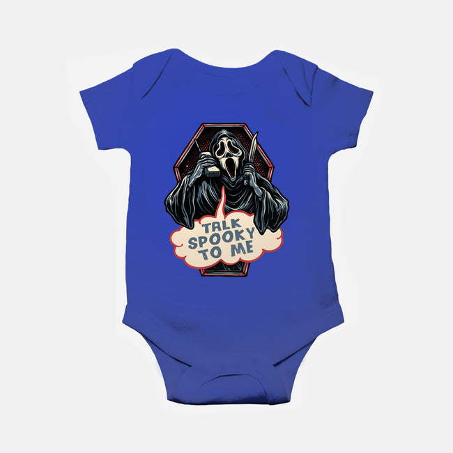 Talk Spooky To Me-Baby-Basic-Onesie-glitchygorilla