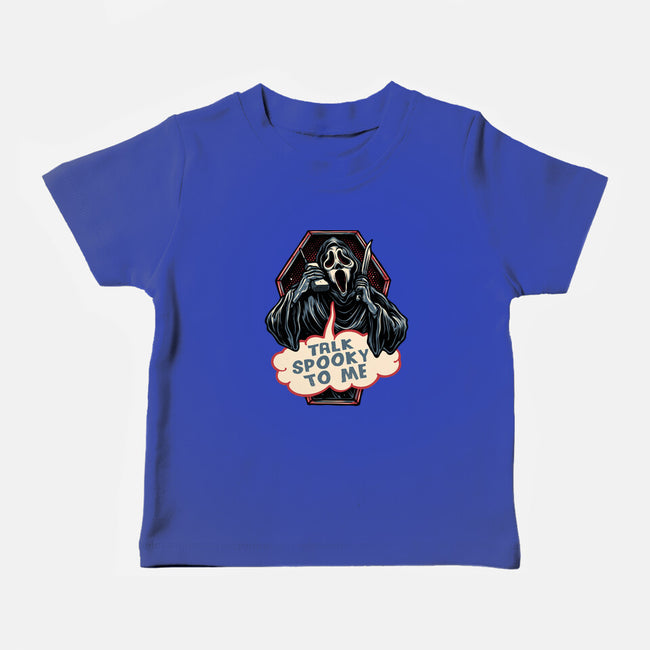 Talk Spooky To Me-Baby-Basic-Tee-glitchygorilla