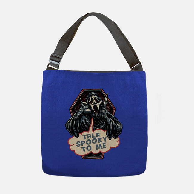 Talk Spooky To Me-None-Adjustable Tote-Bag-glitchygorilla
