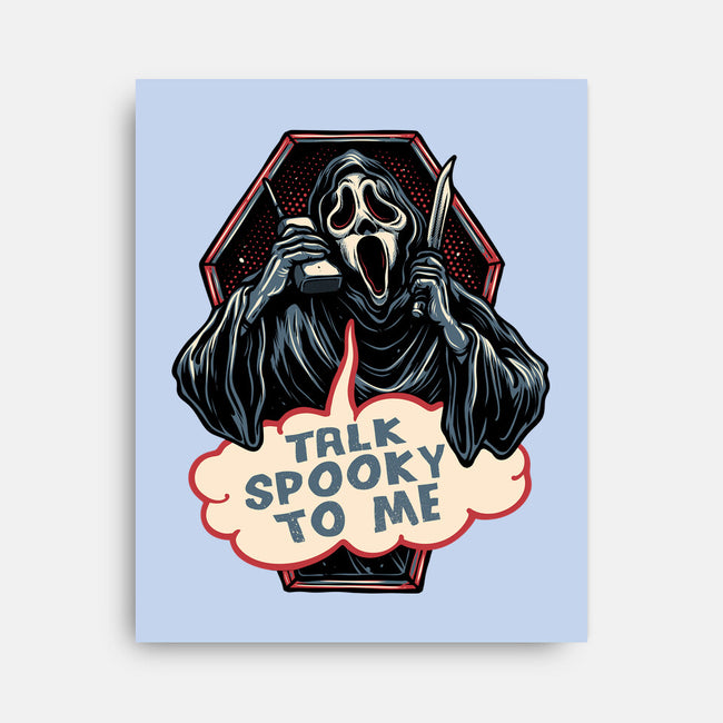 Talk Spooky To Me-None-Stretched-Canvas-glitchygorilla