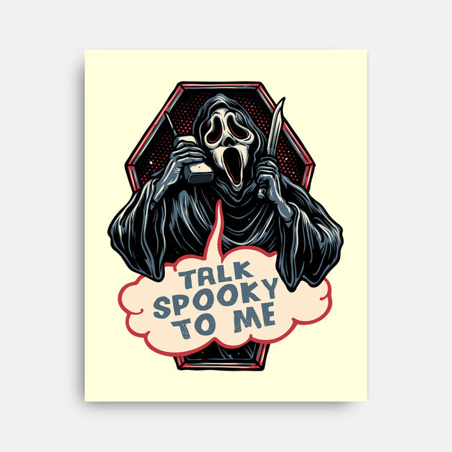 Talk Spooky To Me-None-Stretched-Canvas-glitchygorilla
