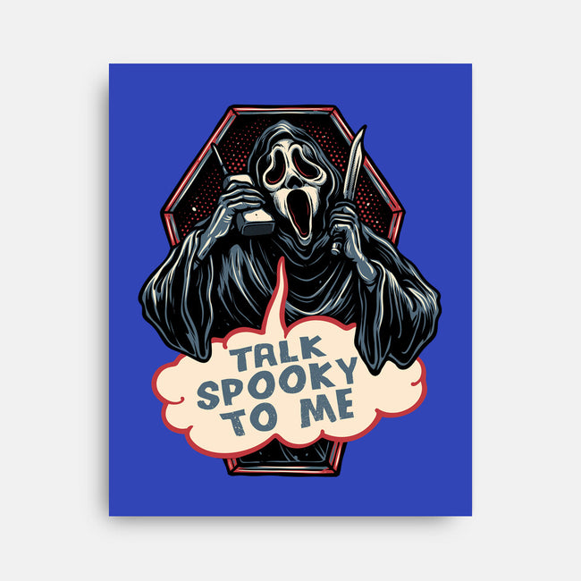 Talk Spooky To Me-None-Stretched-Canvas-glitchygorilla