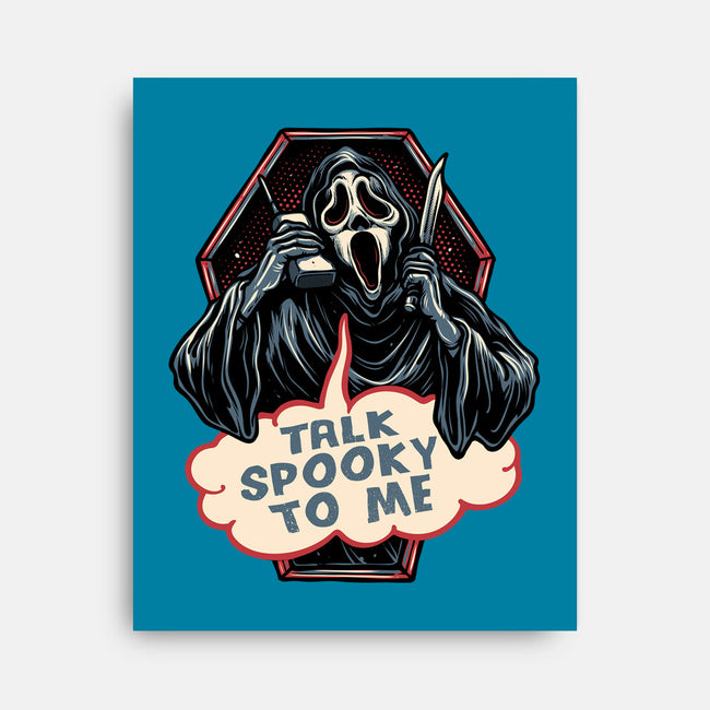 Talk Spooky To Me-None-Stretched-Canvas-glitchygorilla