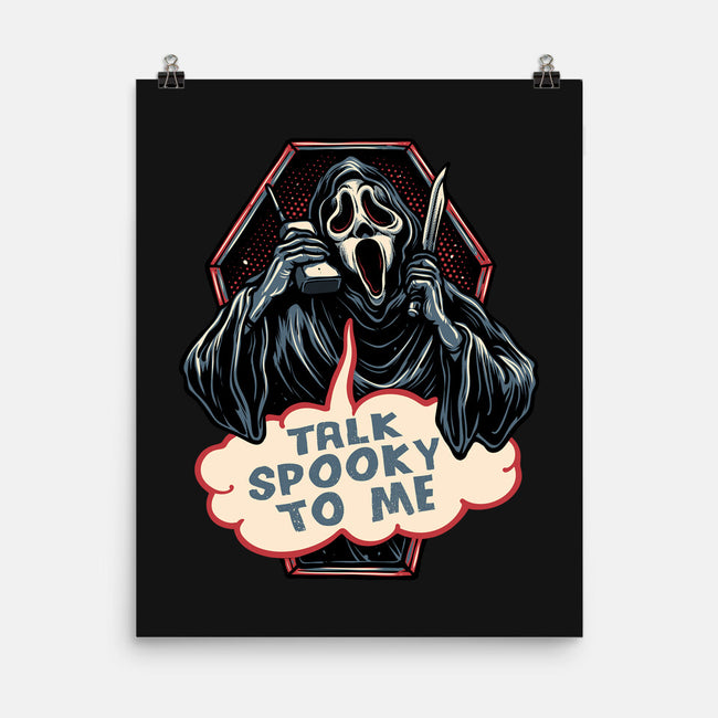 Talk Spooky To Me-None-Matte-Poster-glitchygorilla