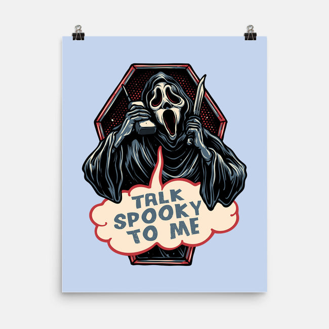Talk Spooky To Me-None-Matte-Poster-glitchygorilla