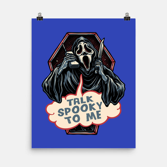 Talk Spooky To Me-None-Matte-Poster-glitchygorilla