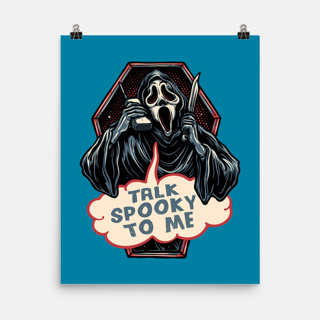 Talk Spooky To Me-None-Matte-Poster-glitchygorilla