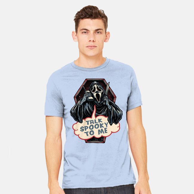 Talk Spooky To Me-Mens-Heavyweight-Tee-glitchygorilla