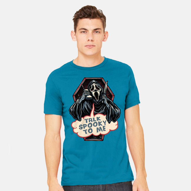 Talk Spooky To Me-Mens-Heavyweight-Tee-glitchygorilla