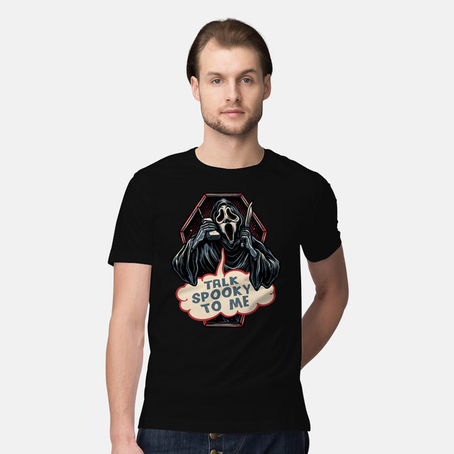 Talk Spooky To Me-Mens-Premium-Tee-glitchygorilla