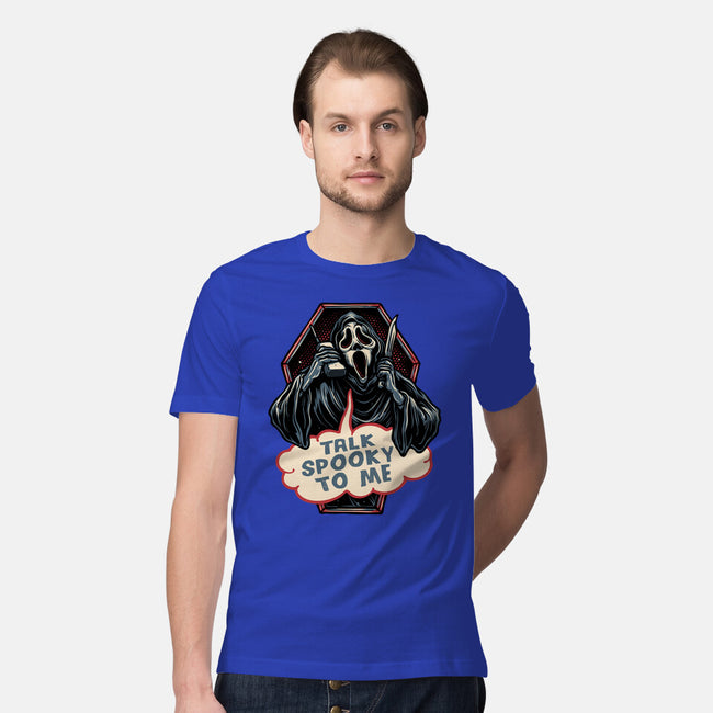 Talk Spooky To Me-Mens-Premium-Tee-glitchygorilla
