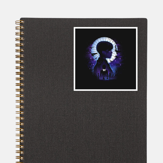 Nevermore Night Landscape-None-Glossy-Sticker-dandingeroz