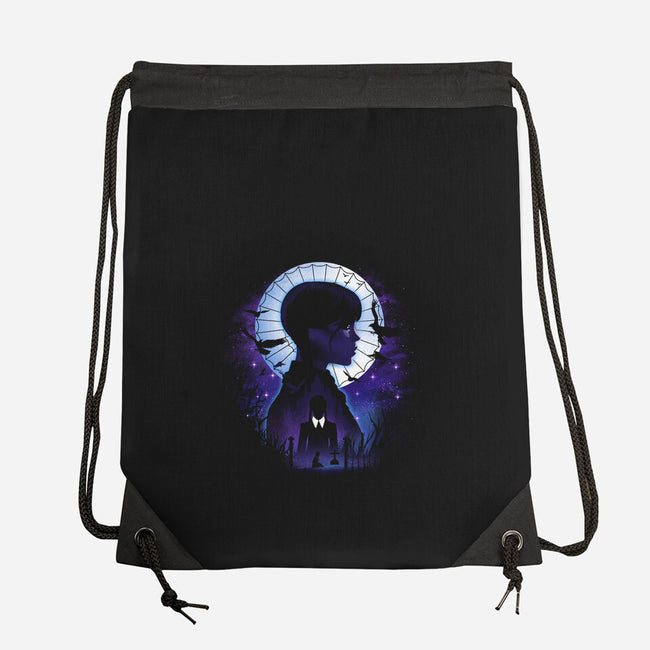 Nevermore Night Landscape-None-Drawstring-Bag-dandingeroz