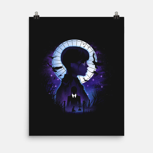 Nevermore Night Landscape-None-Matte-Poster-dandingeroz