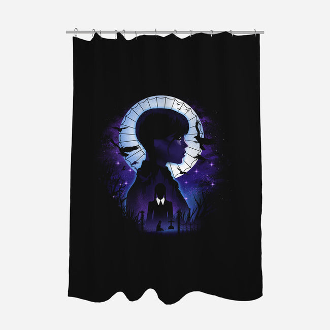Nevermore Night Landscape-None-Polyester-Shower Curtain-dandingeroz
