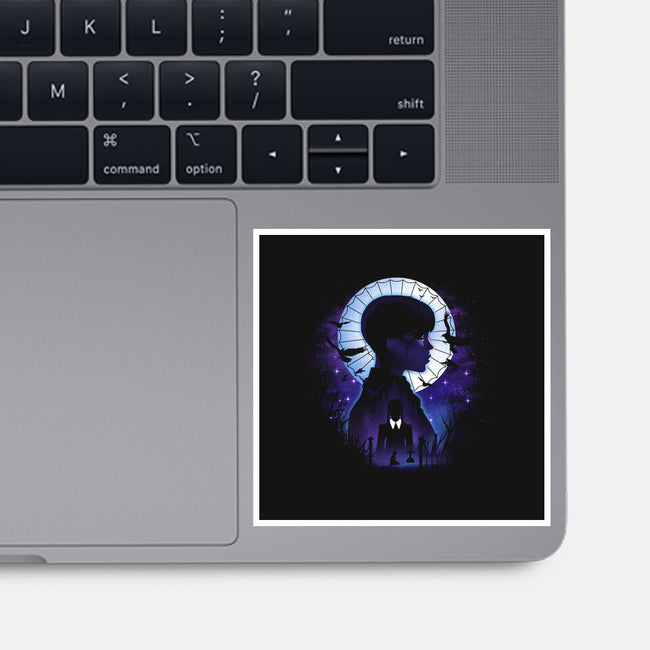 Nevermore Night Landscape-None-Glossy-Sticker-dandingeroz
