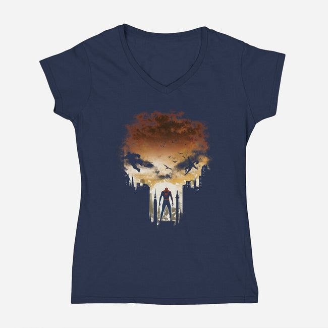Brand New Day-Womens-V-Neck-Tee-dandingeroz