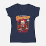 Killer Gamer-Womens-V-Neck-Tee-AlemaArt