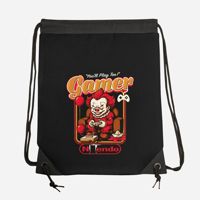 Killer Gamer-None-Drawstring-Bag-AlemaArt
