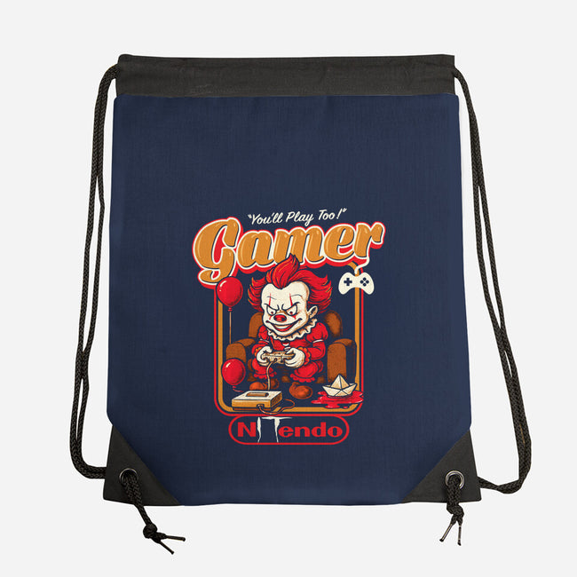 Killer Gamer-None-Drawstring-Bag-AlemaArt