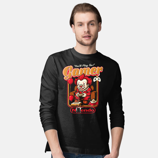 Killer Gamer-Mens-Long Sleeved-Tee-AlemaArt