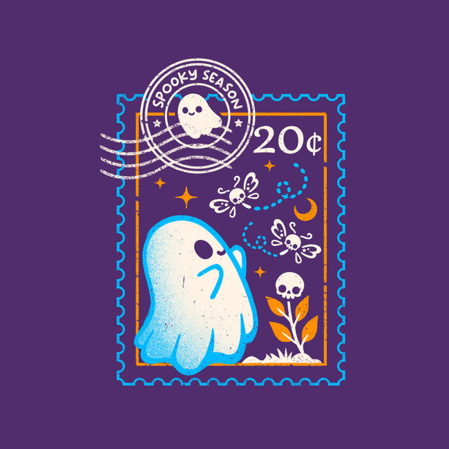 Spooky Season Postage Stamp-Womens-Fitted-Tee-NemiMakeit