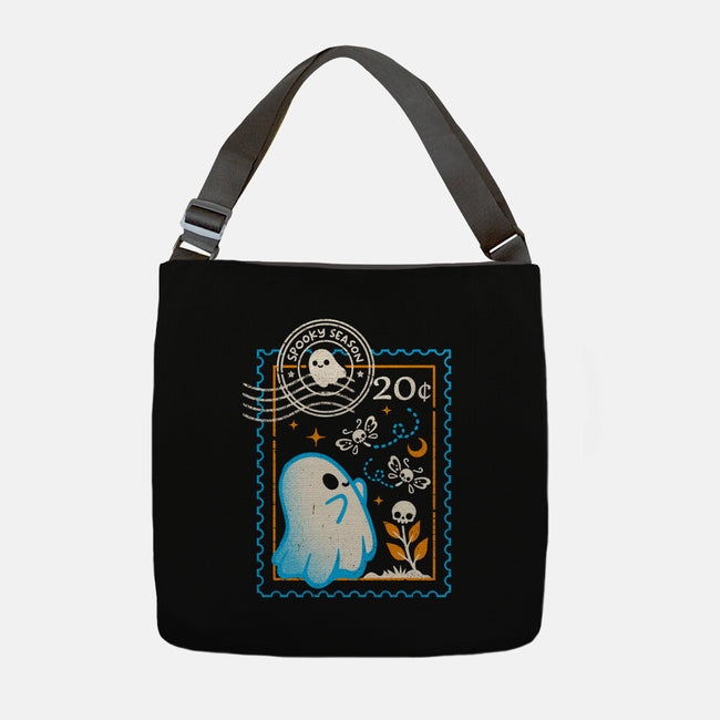 Spooky Season Postage Stamp-None-Adjustable Tote-Bag-NemiMakeit