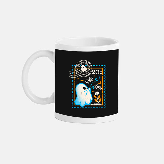 Spooky Season Postage Stamp-None-Mug-Drinkware-NemiMakeit