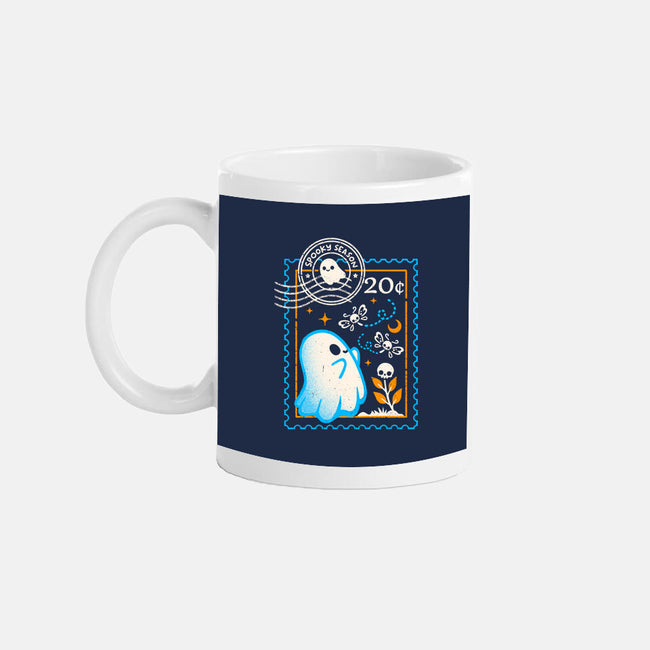 Spooky Season Postage Stamp-None-Mug-Drinkware-NemiMakeit