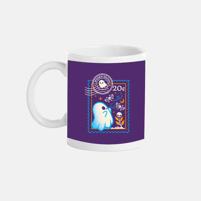 Spooky Season Postage Stamp-None-Mug-Drinkware-NemiMakeit