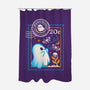 Spooky Season Postage Stamp-None-Polyester-Shower Curtain-NemiMakeit