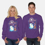 Spooky Season Postage Stamp-Unisex-Crew Neck-Sweatshirt-NemiMakeit