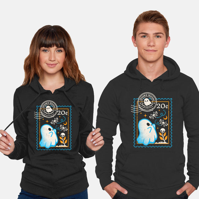 Spooky Season Postage Stamp-Unisex-Pullover-Sweatshirt-NemiMakeit
