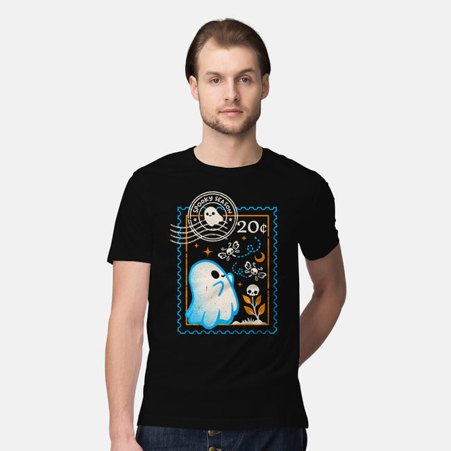 Spooky Season Postage Stamp-Mens-Premium-Tee-NemiMakeit