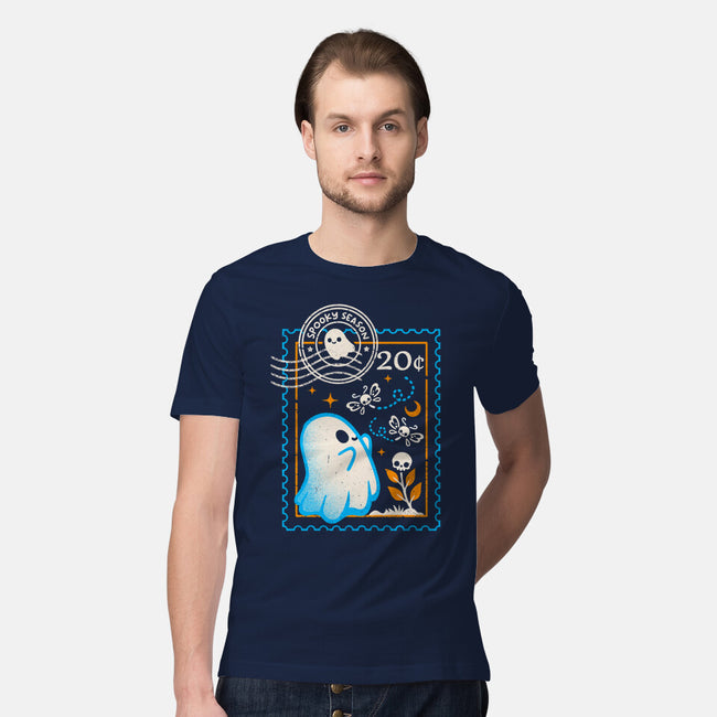 Spooky Season Postage Stamp-Mens-Premium-Tee-NemiMakeit