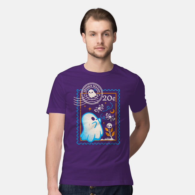 Spooky Season Postage Stamp-Mens-Premium-Tee-NemiMakeit